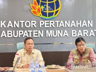 BPN Muna Barat terima kunjungan Kabid Penetapan Hak dan Pendaftaran Tanah Kanwil BPN Sultra