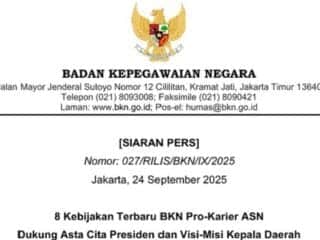 Download Edaran BKN Tentang 9 Kebijakan Terbaru BKN, Permudah Karir ASN - Tribunnewssultra.com